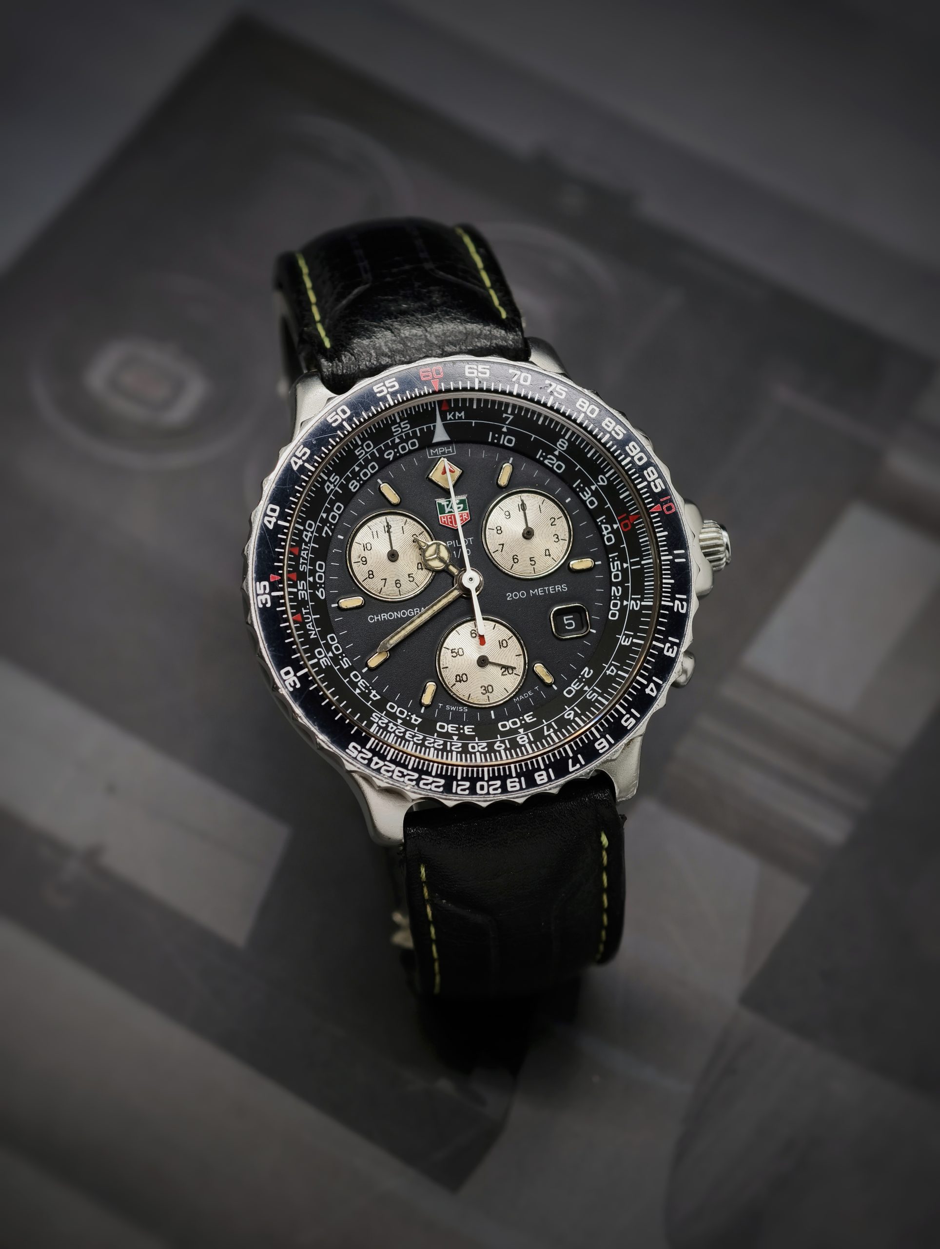 Tag Heuer Pilot Chronograph Black