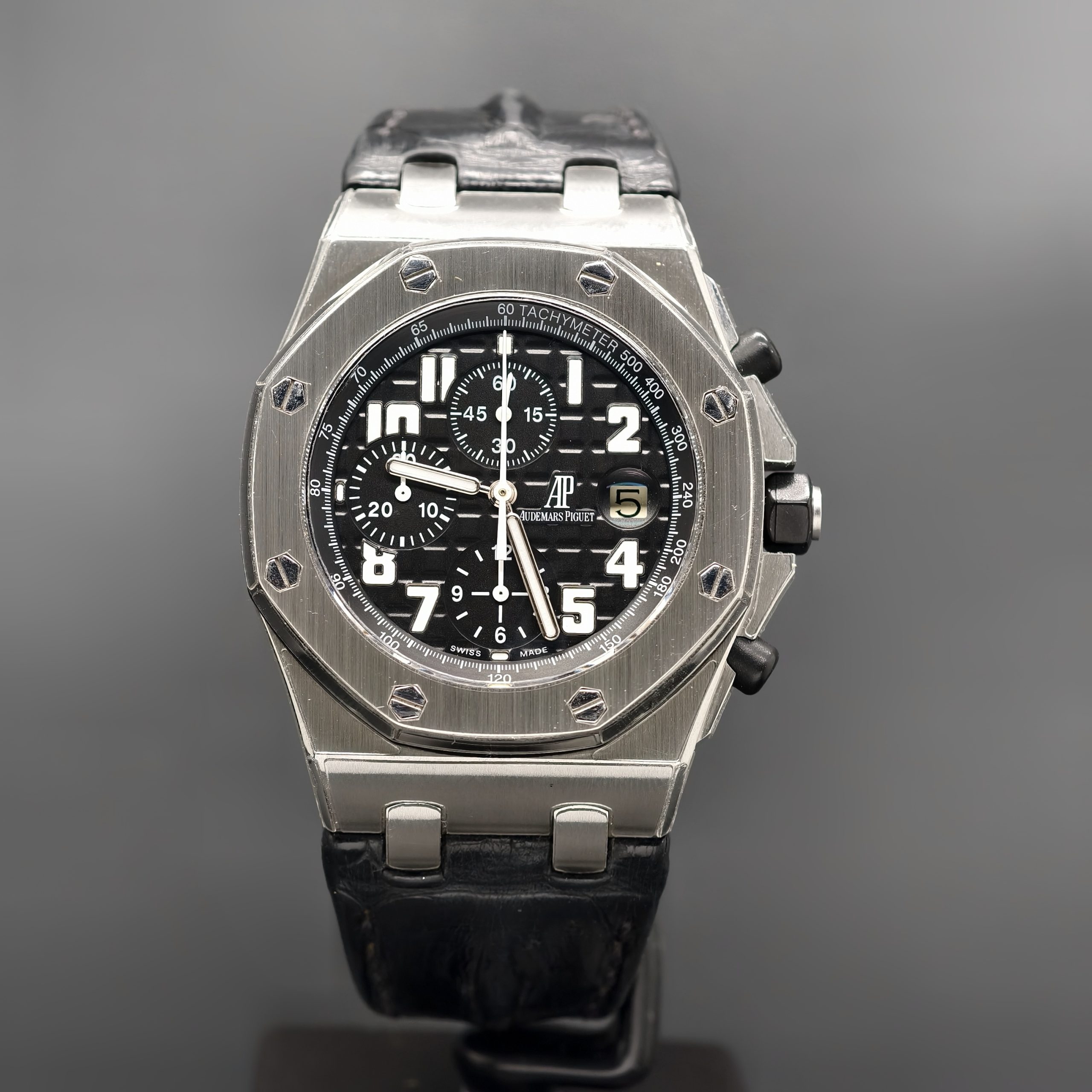 Audemars Piguet Royal Oak Offshore Black Theme Installed Coscshield Protective Film 21670ST